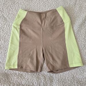 Year of Ours Brown/Green Biker Shorts – Size XS